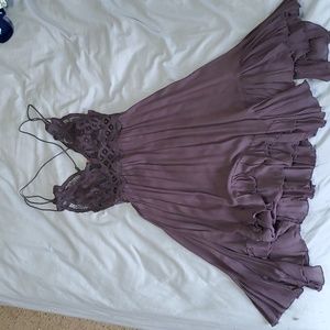 Free People, size  extra small purple scrappy back dress